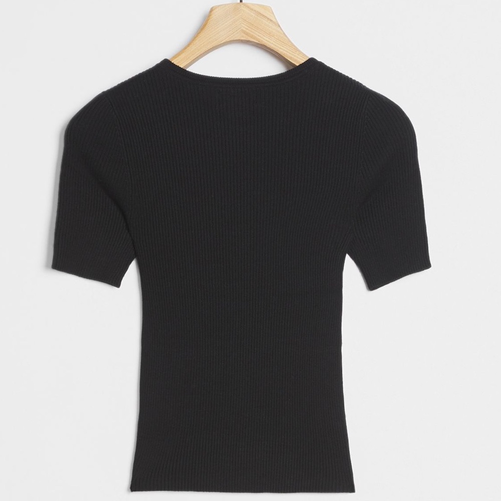 Anthropologie | Josefa Ribbed Tee | Size XS - Picture 6 of 8